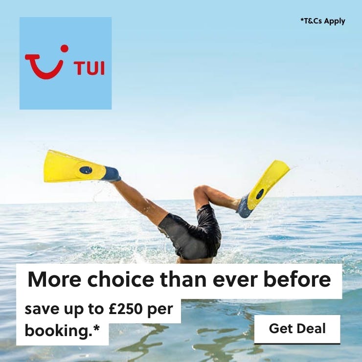 TUI - up to £250 in the live happy sale