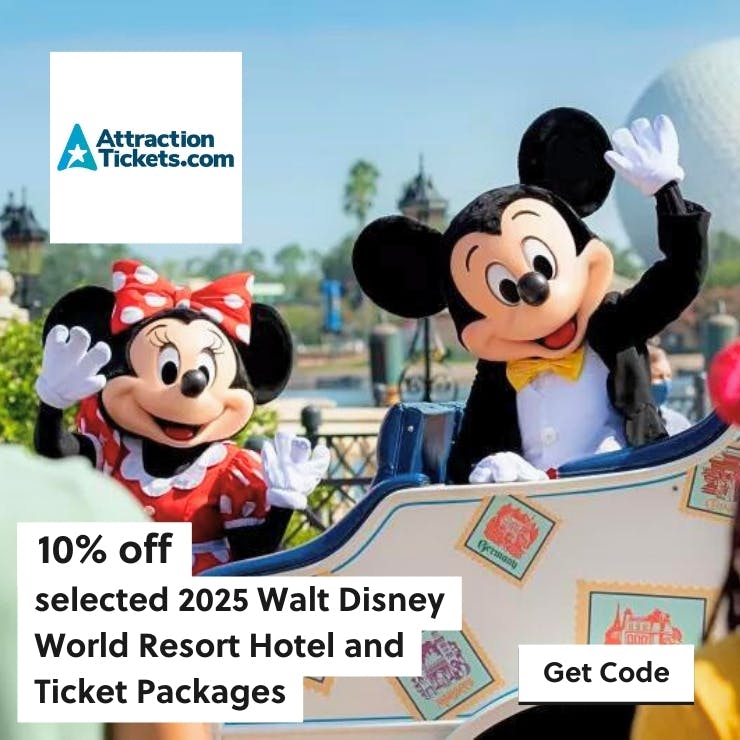 10% off slected Disney hotel & ticket packages