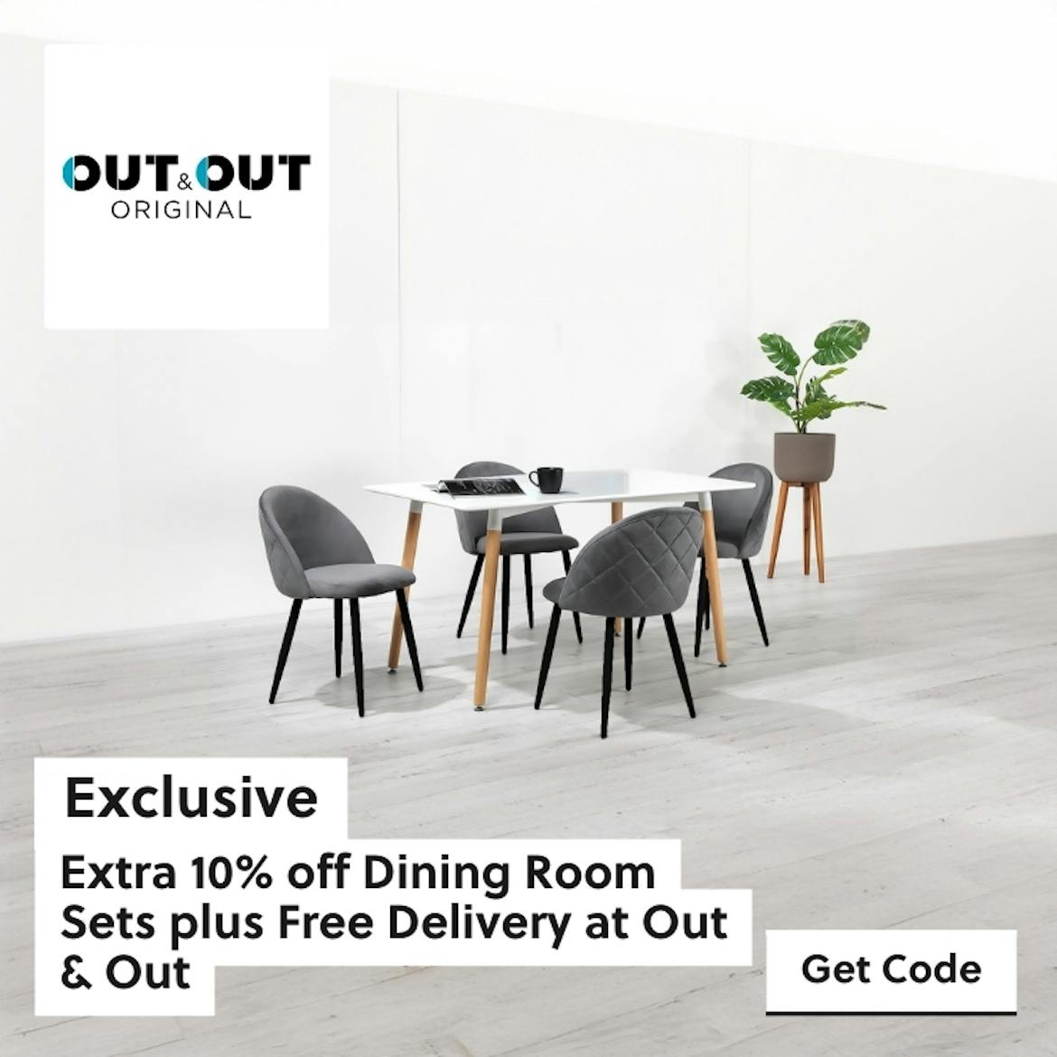 Exclusive Extra 10% off Dining Rooms Sets + Free Delivery