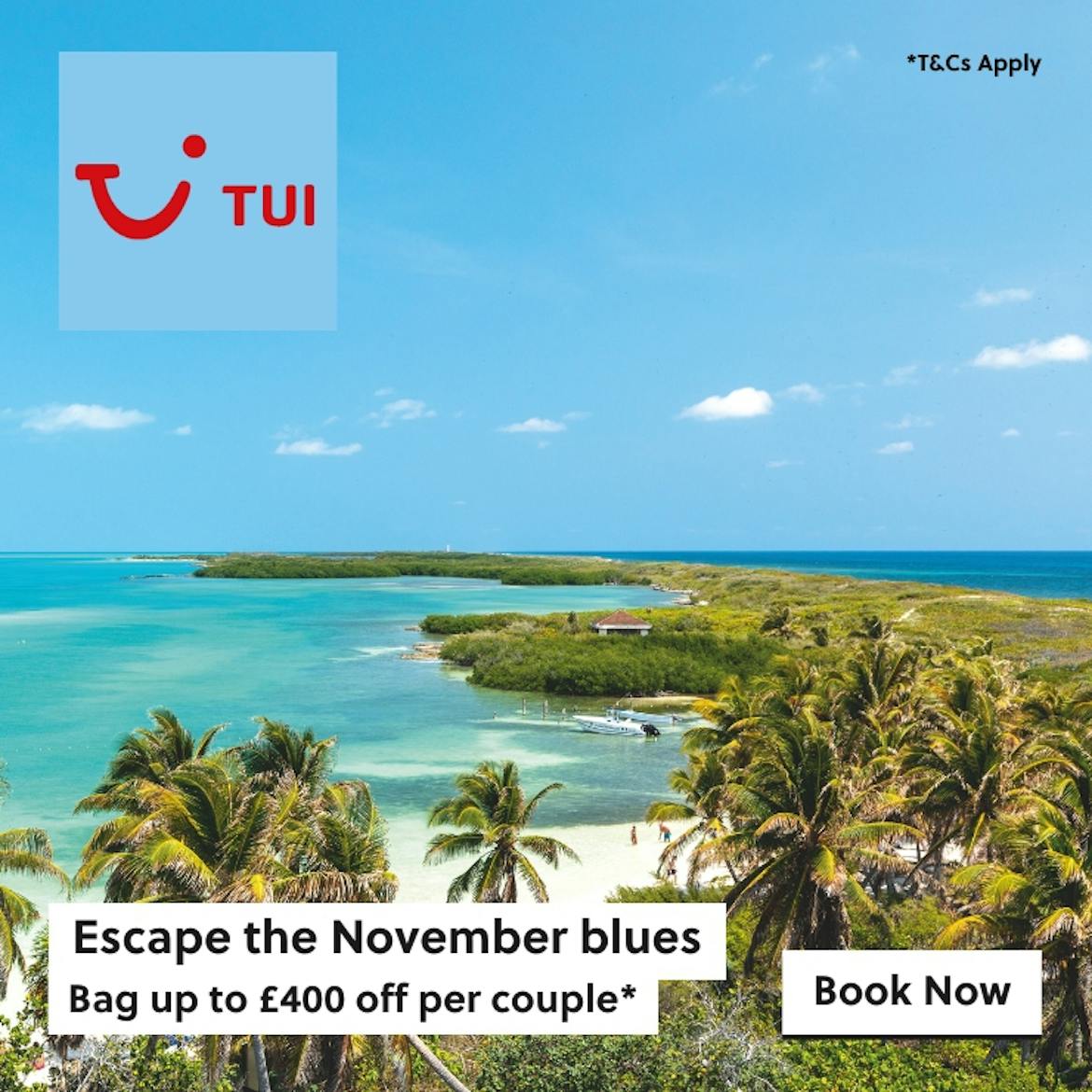 Up to £400 off November Holidays