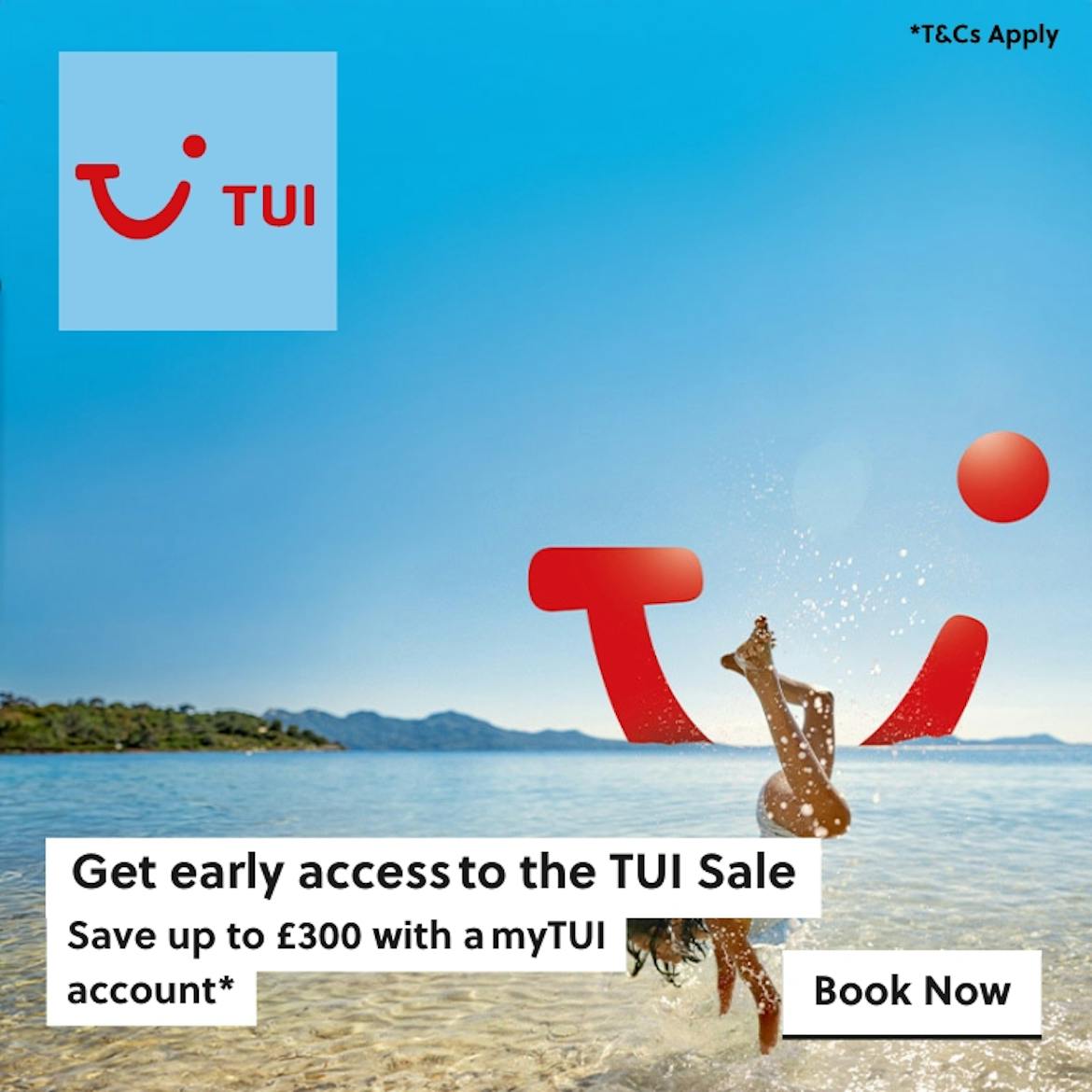 Early access to the Sale with up to £300 off with a myTUI account