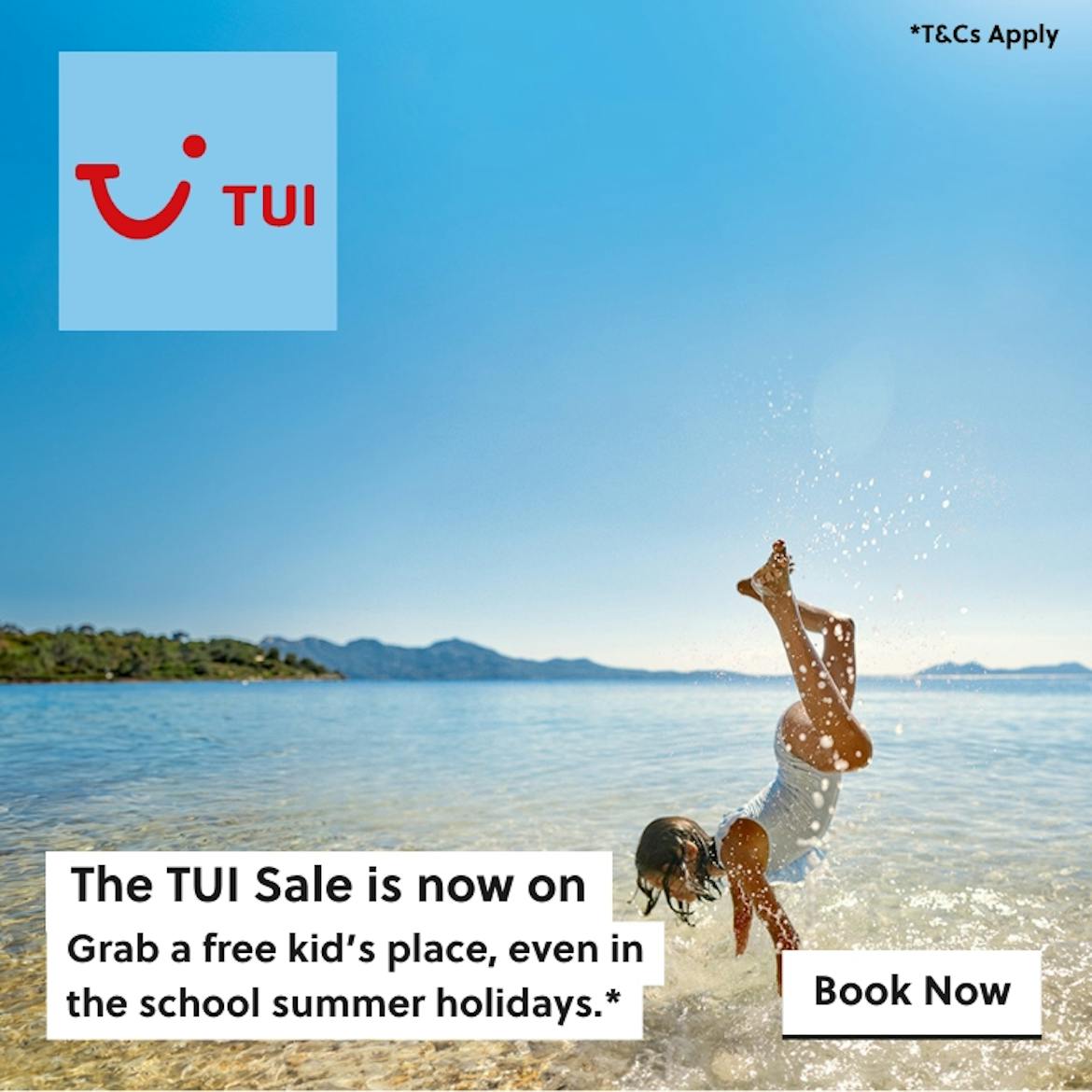 TUI Sale now on - Grab a free kids place