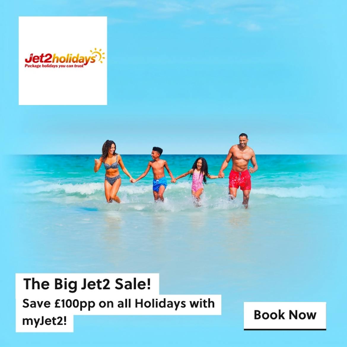 £100 pp off with a myJet2 account in the Sale