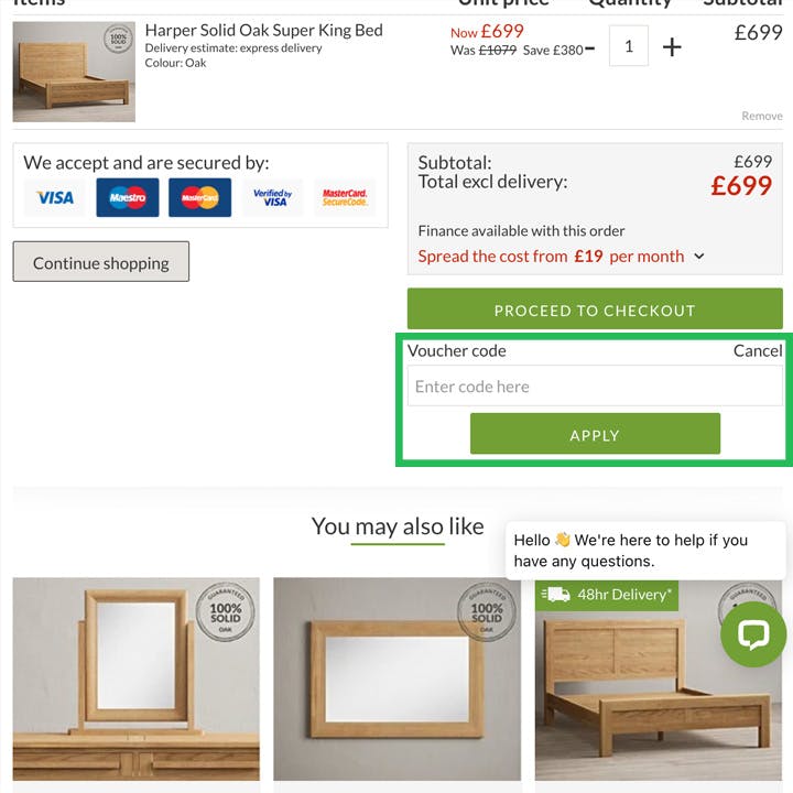 Oak furniture superstore on sale nhs discount