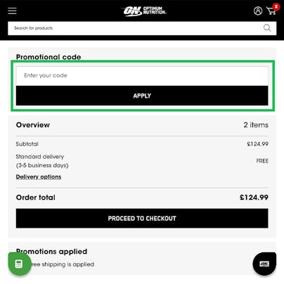 Where do I use my Optimum Nutrition Discount Code?
