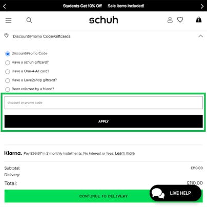 Schuh Discount Code: How to use guide