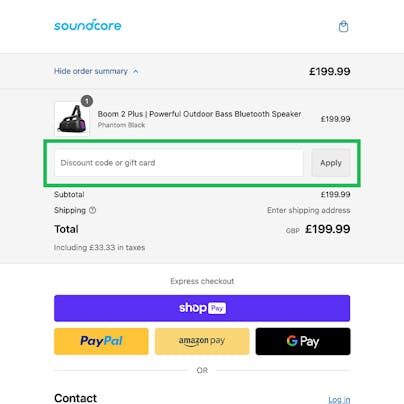 Where do I use my Soundcore Discount Code?