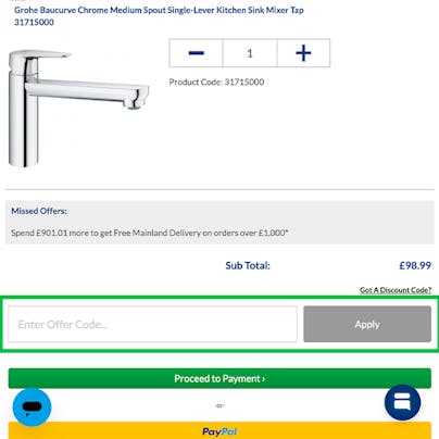 Where do I use my Taps UK Discount Code?