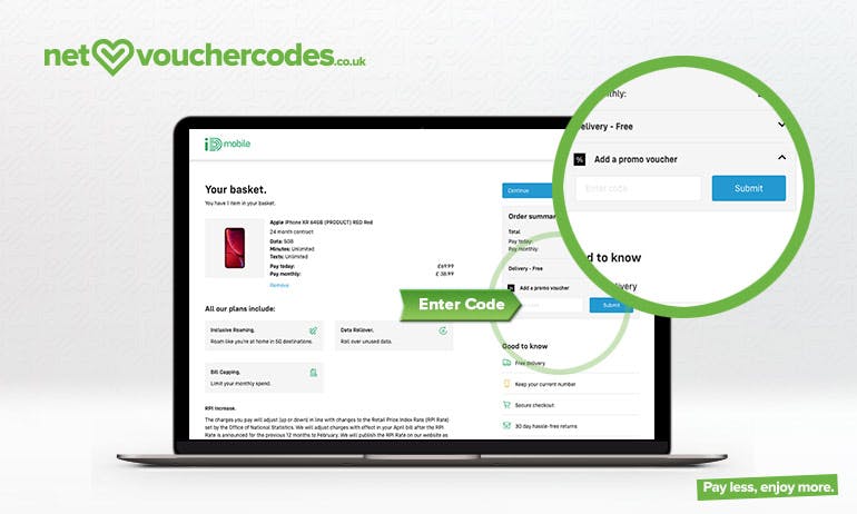 ID mobile where to enter code