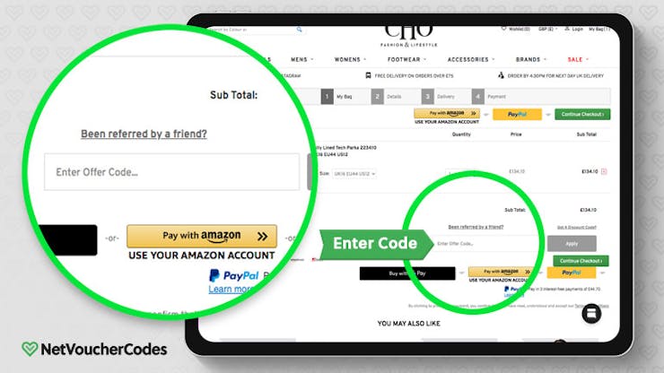Cho Discount Code: How to use guide