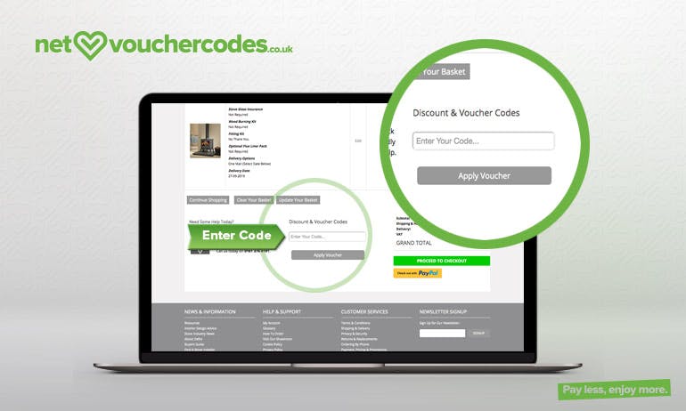 Where to enter your Direct Stoves voucher code