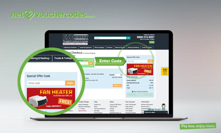 ese direct where to enter code