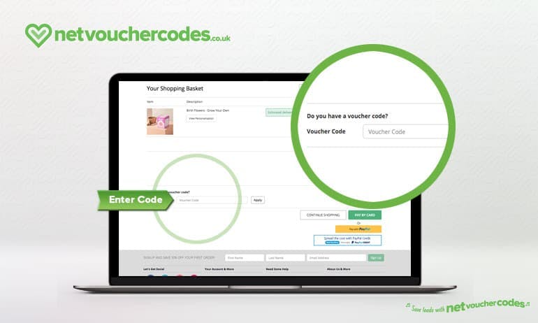 Where to enter your Getting Personal Voucher Code