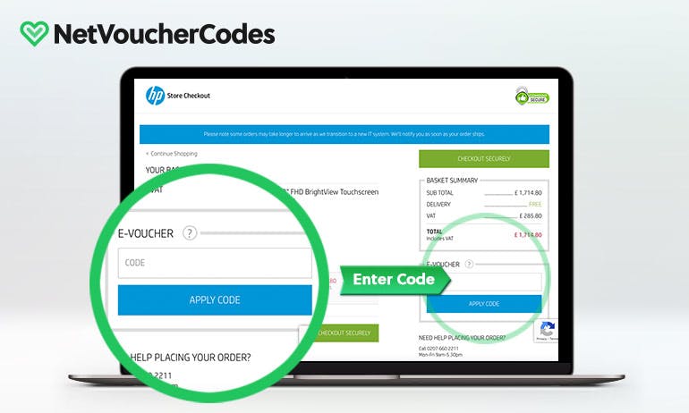 Where to enter your HP Discount Code