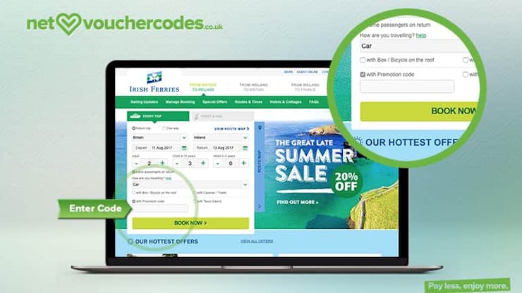 Irish Ferries Discount Code: How to use guide