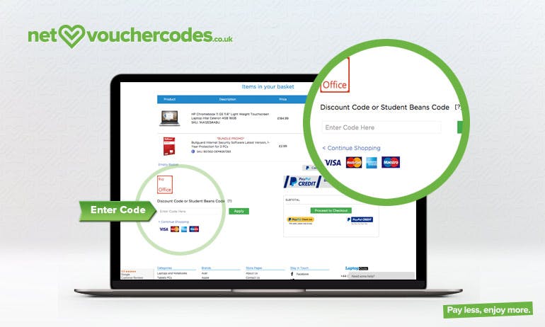 Where to enter your Laptop Outlet discount code