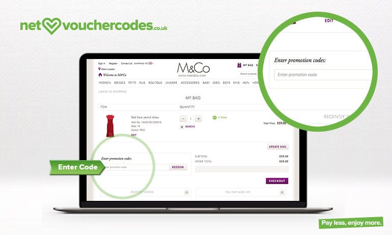 mandco where to enter code