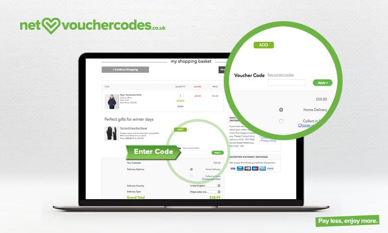 millets where to enter code