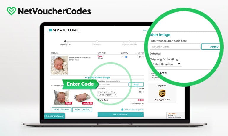 Where to enter your My Picture Discount Code