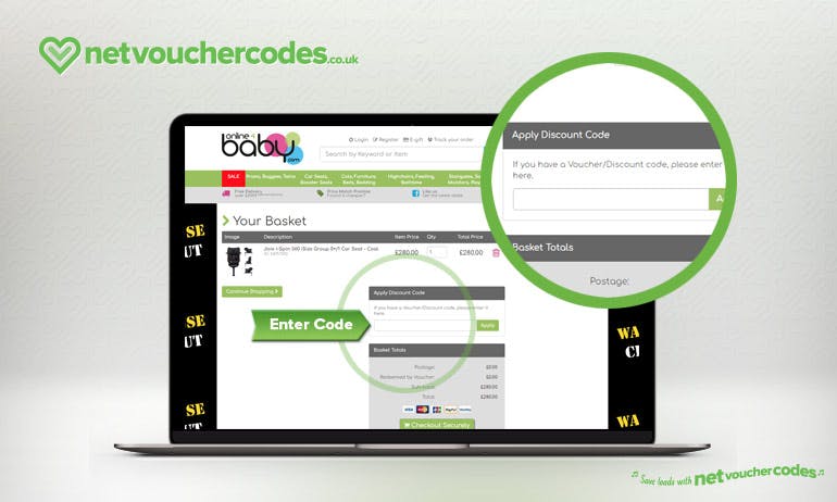 using discount codes with online4baby