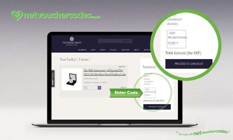 royal mint where to enter codes