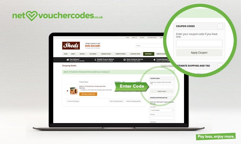 sheds where to enter code