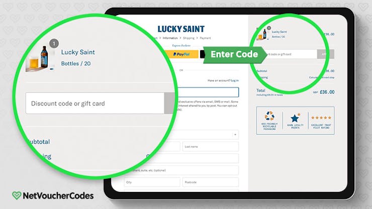 Lucky Saint Discount Code: How to use guide