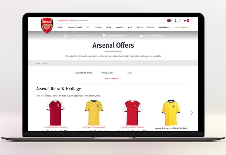 Arsenal Direct, Official Online Store