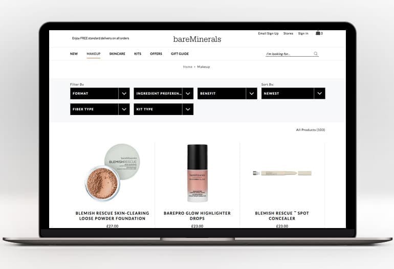 bare minerals makeup