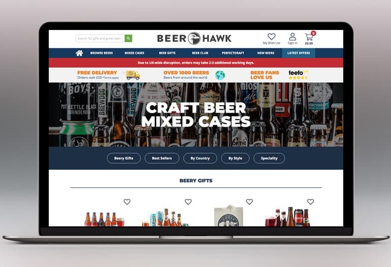 Buy beer online at Beer Hawk