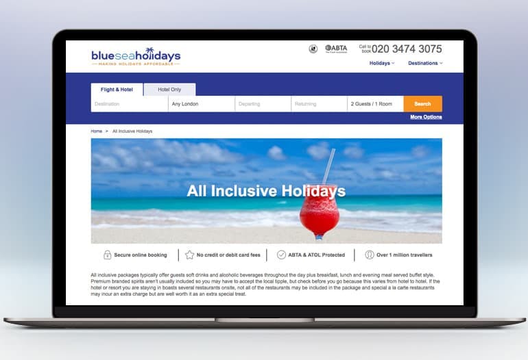 blueseaholidays all inclusive holidays