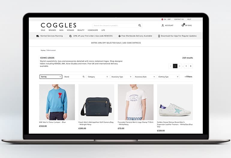 Designer Menswear at Coggles