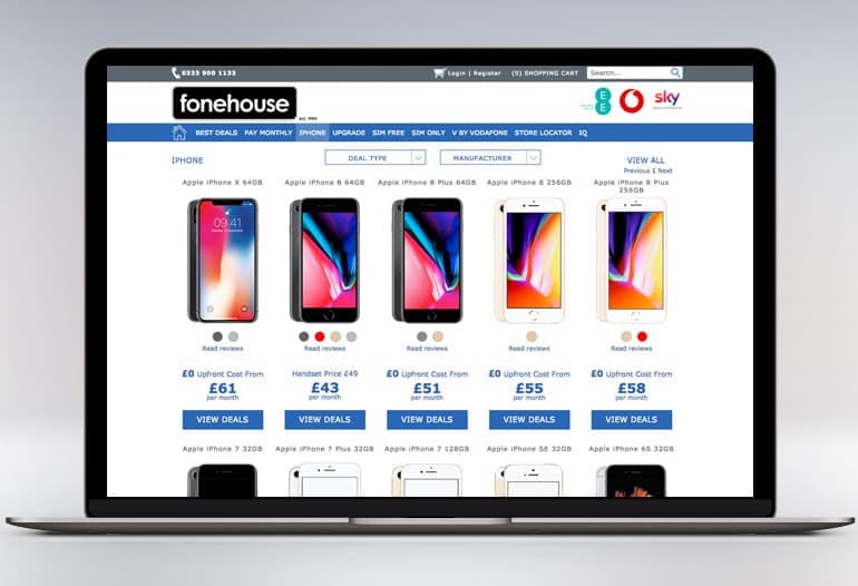 FoneHouse iPhone Mobile Phone Deals