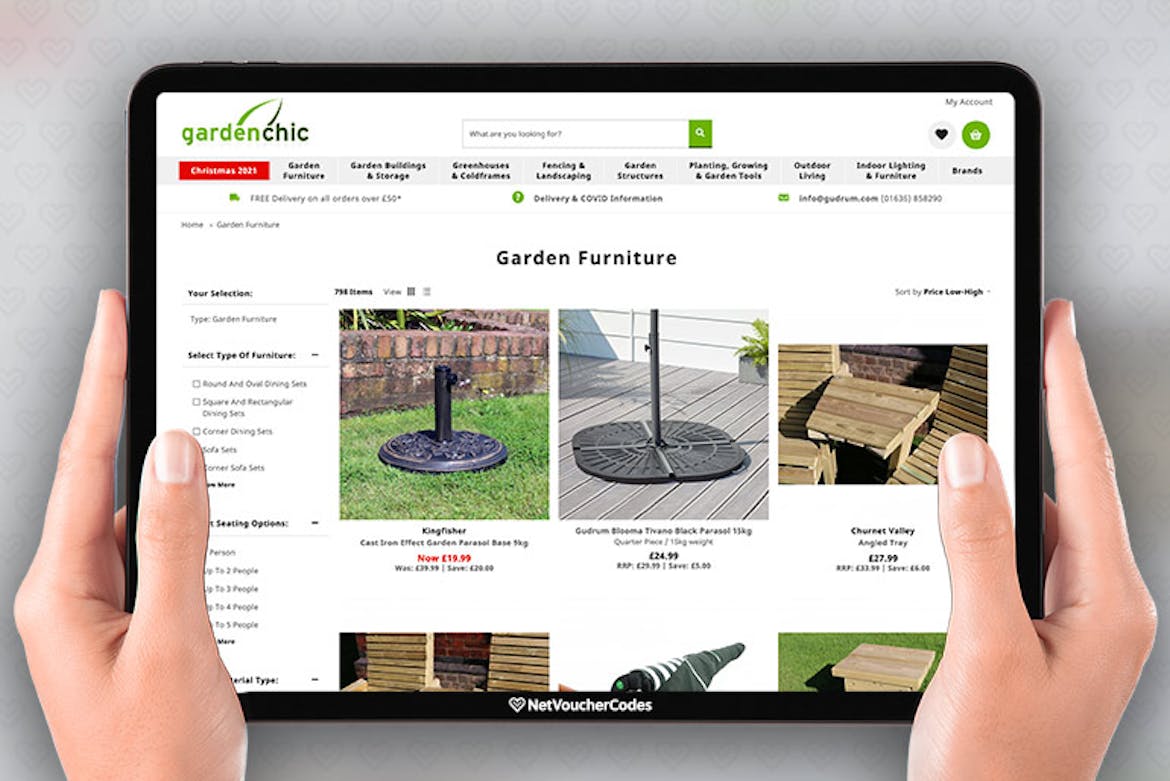 GARDEN CHIC Discount Code 25 Off in Oct 2023