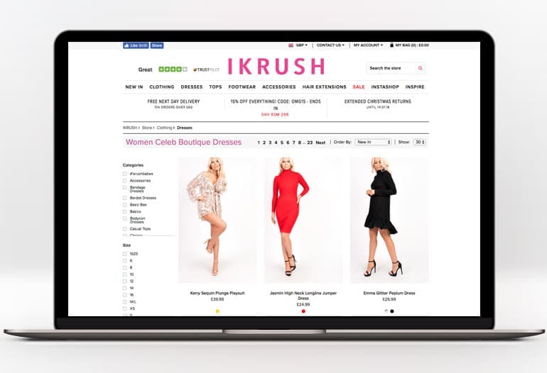 ikrush dresses