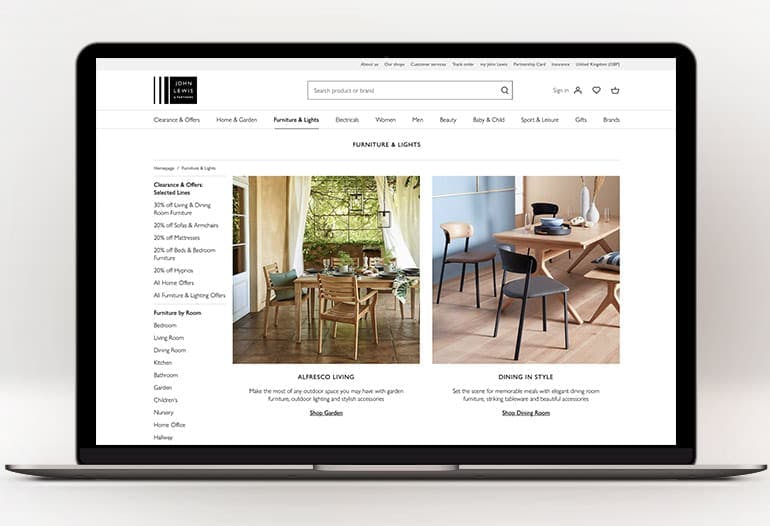 john lewis furniture