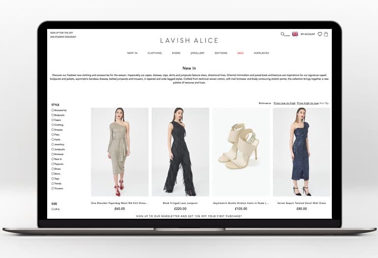 lavish alice new in