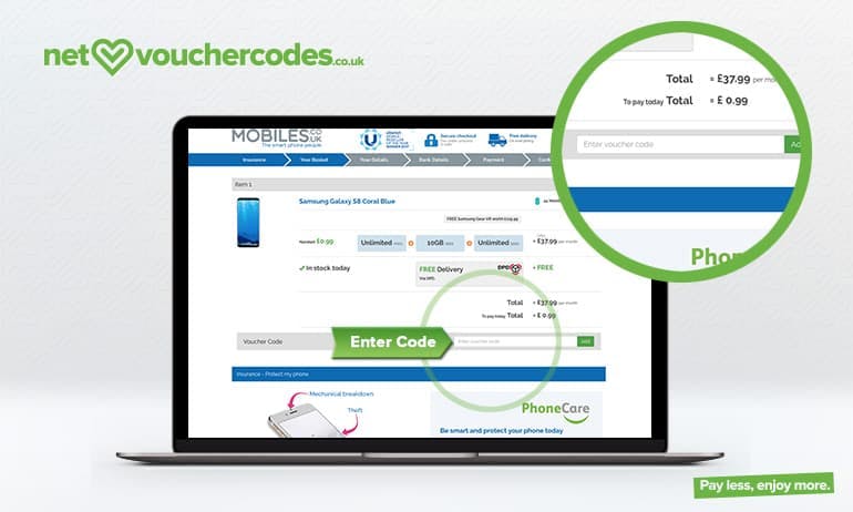 Where to enter your Mobiles.co.uk voucher code