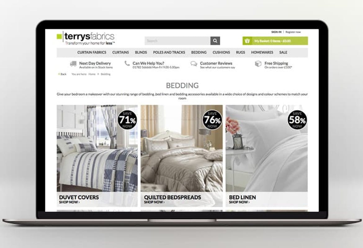 Terrys Fabrics Discount Code 30 Off in Oct 2023