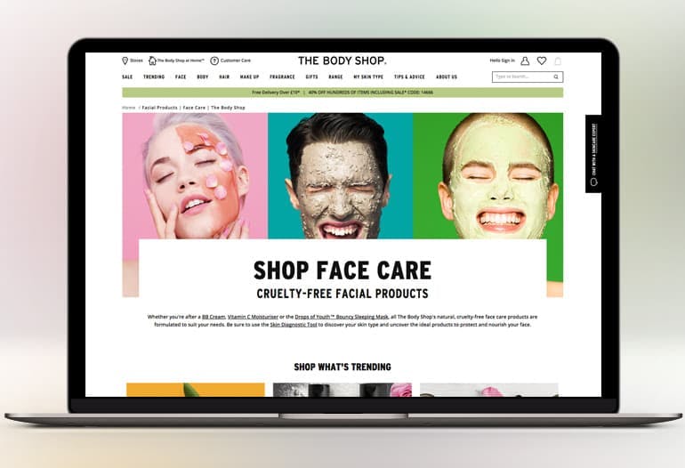the body shop face care