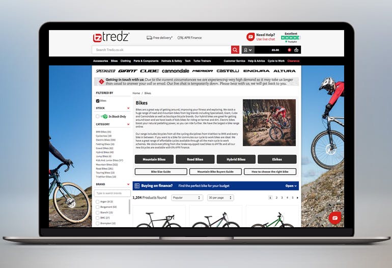 bikes, clothing, accessories and components