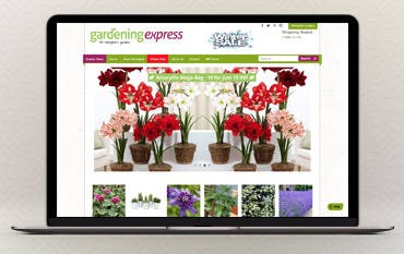 Gardening Express homepage