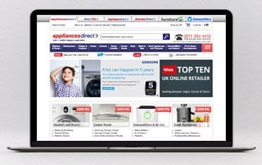 Appliances Direct homepage