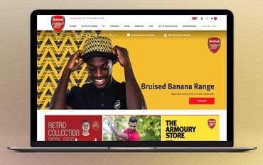 Arsenal Direct homepage