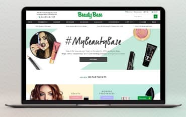 Beauty Base homepage