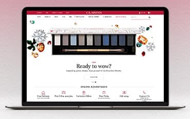 Clarins homepage