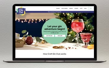 Craft Gin Club homepage