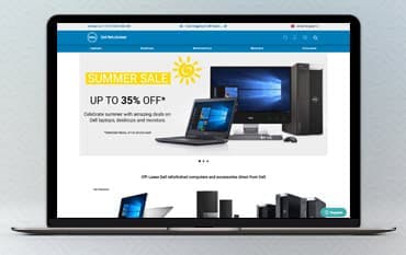 Dell Refurbished homepage