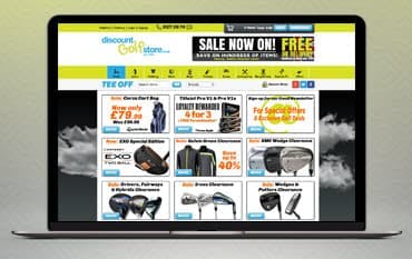 Discount Golf Store homepage