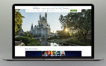 Walt Disney World homepage
